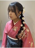 サイドあみおろし×袴