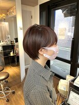 ブリング バイ スノードロップ 吉祥寺(BRING by Snowdrop)&nbsp;デザインカラー/レイヤーカット/ウェットヘア/オリーブベージュ