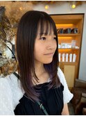 レイヤーカット×インナーパープル