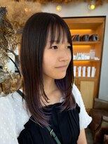 ユラギフロムユイマァル 水島店(YURAGI from YUIMARL)&nbsp;レイヤーカット×インナーパープル