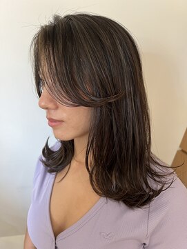 アンドビューティフル 恵比寿(andbeautiful) 極細ハイライトでナチュラルな立体感を