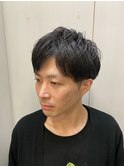 刈り上げ/ミディアム/ツーブロック/爽やか/ビジネス