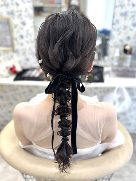サクララ(Sakura la) 編みおろし/参列ヘア/お呼ばれヘア/結婚式/アップヘア