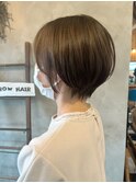 美髪イメチェン丸みショート×透明感3/30