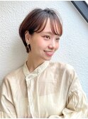 前髪長め大人小顔ショート30代40代50代　藤沢
