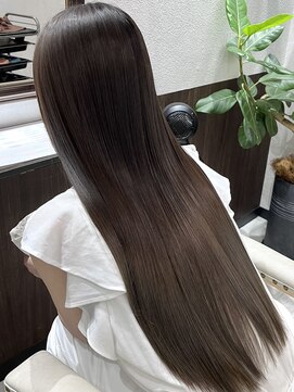 ベルヘアーデザイン 堺東(Belle hair Design) イルミナカラー髪質改善トリートメント韓国風グレージュ堺東