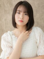 カバーヘア ブリス 戸田公園西口店(COVER HAIR bliss)&nbsp;シースルー前髪艶感ストレート前下がりボブ310W戸田公園30代40代