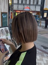 クレア 茅ヶ崎(CREA) 切りっぱなしボブ/ボブ/バレイヤージュ/デザインカラー