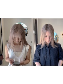 期間限定【ケアブリーチダブルカラー\11000】お手頃に最新trend＊[渋谷ハイトーン/ブリーチダブルカラー]