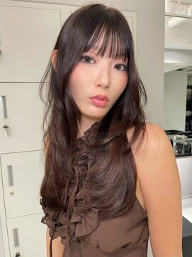 トイ(TOI) 韓国ロングレイヤー/ブラウンカラー