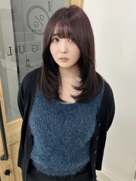 グルグル 札幌大通(GULGUL) 盛れる顔周りカット × レイヤーカット