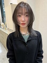 バランス ハレまち通り岡山駅前店(balance.)&nbsp;ミディアムレイヤー×透明感カラー