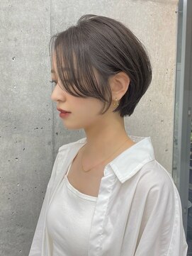 ブラン(Blanc Aoyama) レイヤーカット/顔まわりカット/ブリーチなし/ボブ/ショート
