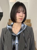 ヨーク(YOKE)&nbsp;【 YOKE 】レイヤーボブ小顔ぱっつんシアーグレージュ