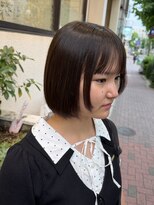 アッシュ 西荻窪店(Ash) 〈うるつやボブ〉まるみボブ+オリーブ系ブラウンカラー