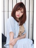 流しバング　ストレート　ツヤ髪【坂根】