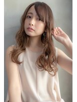 オースティン 門前仲町(AUSTIN)&nbsp;大人かわいい前髪セシルカットココアブラウンフリンジウェーブ