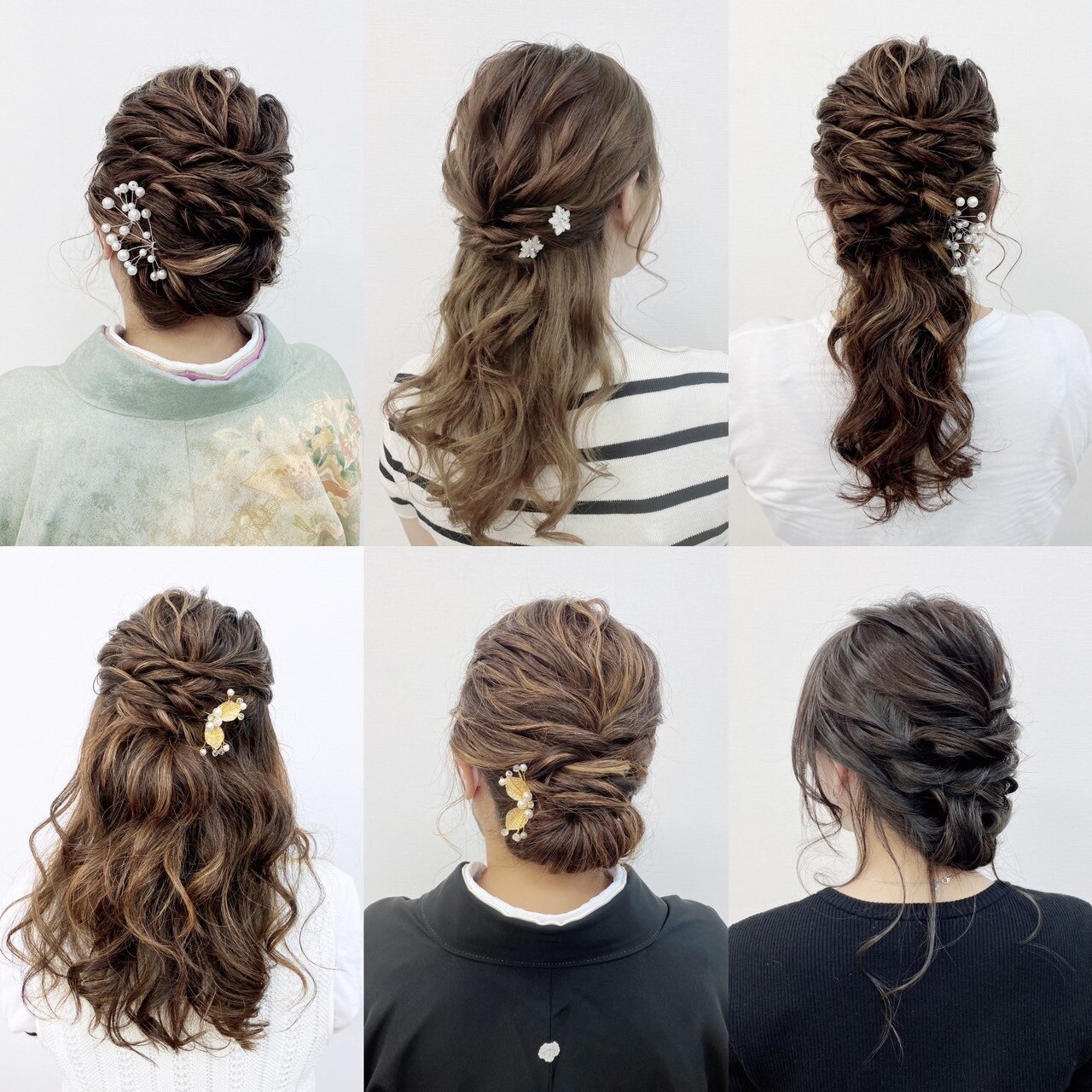 ギャラリーアンジュ 梅田 浴衣ヘアセット