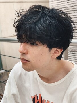 アットラブ バイ ベル(at'LAV by Belle) くせ毛風パーマ×ナチュラルツーブロックマッシュ