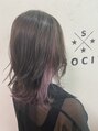 ヘアーアンドスパソシット(HAIR&SPA SOCIT) デザインカラーなどブリーチメニューもお任せください。