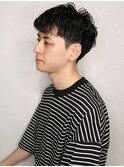天神【BIRTH】ブルーグレージュ×ニュアンスパーマ×束感　5