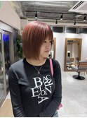 【ADORE横浜】ピンクベージュ×ボブ