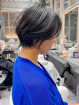 ラベルムバイエーケー(La Belleme by AK)&nbsp;大人上品ショートボブ × オリーブグレージュ