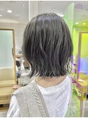 ◎NAKAMURA◎ ##100 外ハネレイヤーボブ/ダークアッシュグレー