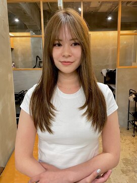 フリーラ 京都河原町三条店(freera) オリーブベージュ/顔まわりレイヤー