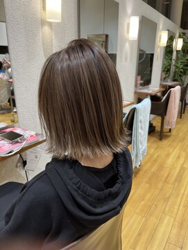 ボスコレクション(BOSS COLLECTION) ハイライトグレージュ×ボブ