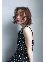 アンドスタイル(&style)&nbsp;ボブパーマ　ブラウンベージュ