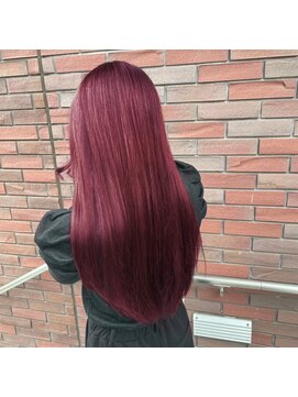 アース 東戸塚店(HAIR & MAKE EARTH) 透明感抜群ダブルカラーブリーチハイトーンピンクワインレッド