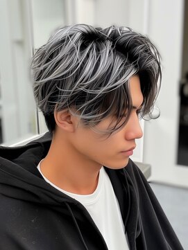 ネハス(nehus.) メンズバレイヤージュ２０/ブリーチ/韓国マッシュ/ダークアッシ