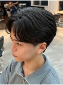 曲がる縮毛矯正/縮毛矯正/センターパート/千葉駅/千葉/齊藤大樹