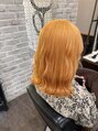 ラフィス ヘアー エイル 京橋店(La fith hair ail) ハイトーンカラー・ぺールオレンジ