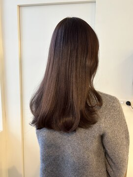 ノンジアミン透明感暗髪黒髪ココアベージュ