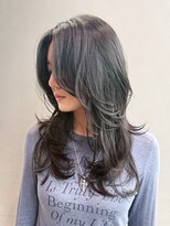 アルバム 銀座(ALBUM GINZA)&nbsp;ロング似合わせカット顔周りレイヤー韓国ヘア_ba571722