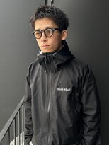 ソーレ(sole)&nbsp;メンズショート　ピンパーマ　ニュアンスパーマ