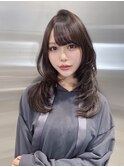 スモーキーブラウン×レイヤーカット