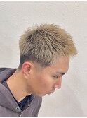 3mmグラデ×束感ショート（明るめカラー）