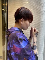 エル(EL by green)&nbsp;（Kotaro)バーガンディ×前下がりマッシュ