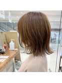 【morio札幌】大人かわいいシースルーバング外ハネボブ