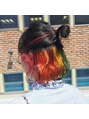 美容室 キレイ&nbsp;レインボーインナーカラー