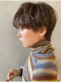 【PARK】カーキベージュ×ニュアンスカーリー