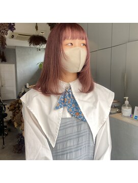 ミント(mint) 【 ブリーチ1回でできる淡めのピンクベージュ* 】