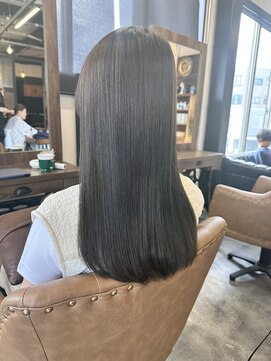 ベレッタ 松井山手店(veretta.) 水素ケアカラーでアッシュグレージュ   【小野山 香苗】