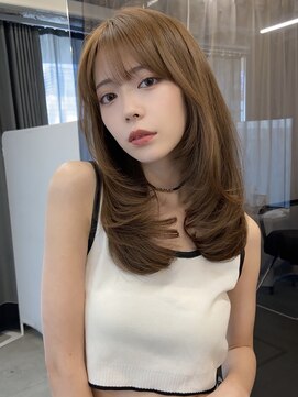 フォンズ(FONS) 表参道 くびれヘア韓国ヘア ウルフレイヤーカットチョコレート