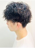 20代30代40代メンズ刈り上げフェザーマッシュ爽やかナチュラル