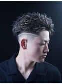 オールバックツイストメッシュ