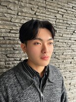 ハイバレーヘアーメゾン(HIGH VALLEY HAIRMAISON) センターパートメンズマッシュ韓国マッシュ韓国男子カルマパーマ